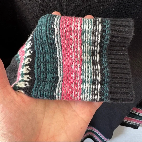 Athleta Nordic Fair Isle Style Knit Sweater Dress Size M - Picture 6 of 10